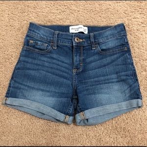 Girls Abercrombie Jean Shorts
